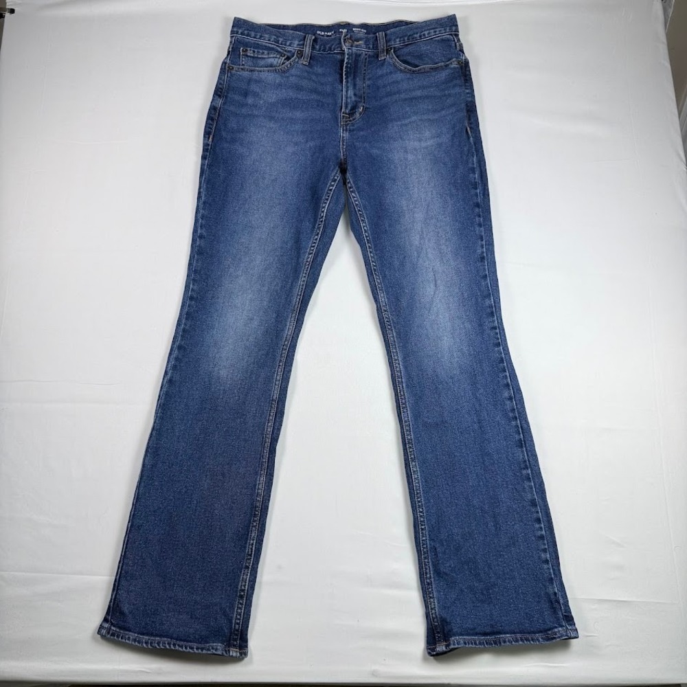 Old Navy Jeans Boot Cut Built In Flex Medium Wash Blue Mens 31x32